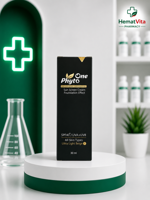 ضد آفتاب بژ خیلی روشن مناسب انواع پوست SPF40 فیتووان