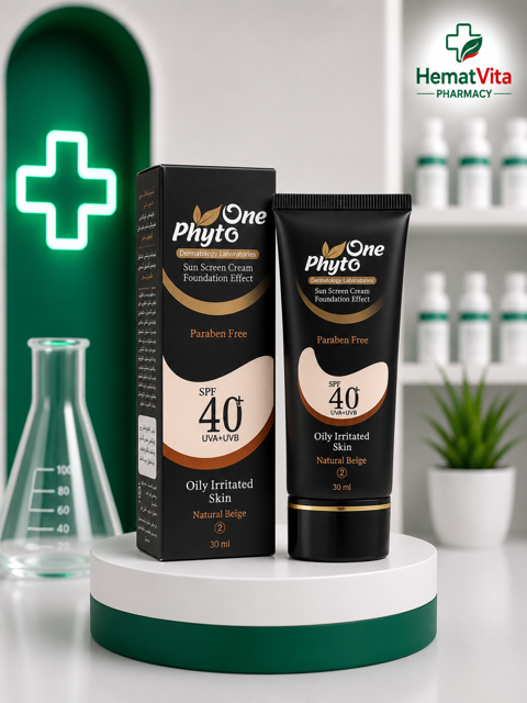 ضد آفتاب بژ طبیعی پوست چرب SPF40 فیتووان