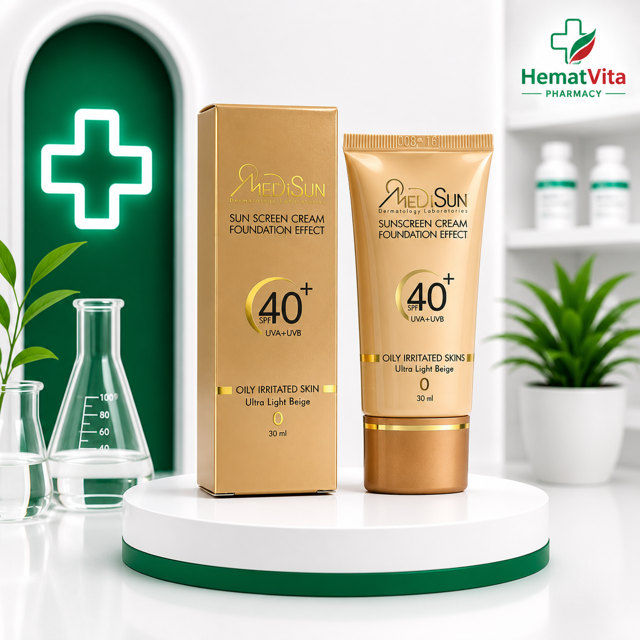 ضد آفتاب پوست چرب SPF40 بژ خیلی روشن مدیسان