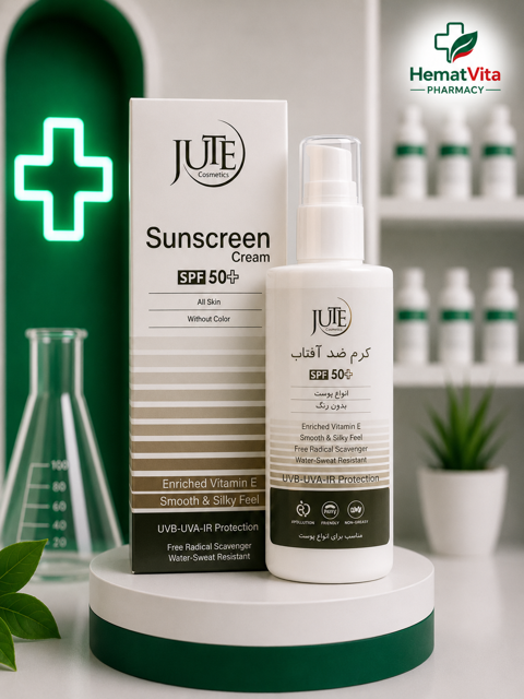 ضد آفتاب انواع پوست بی‌رنگ SPF50 ژوت