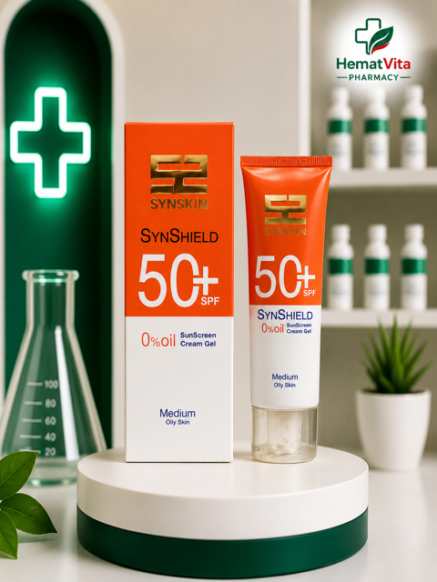 ضد آفتاب ژل کرم بژ طبیعی فاقد چربی SPF50 ساین اسکین