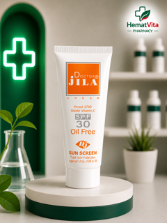 کرم ضد آفتاب SPF30 بی‌رنگ دکتر ژیلا