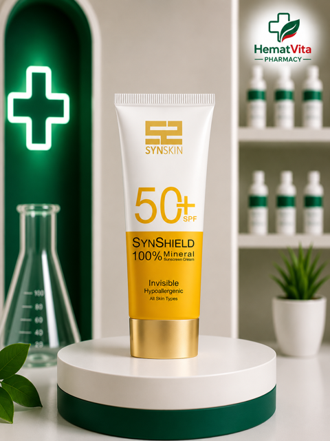 9- ضد آفتاب فیزیکال بدون رنگ SPF50 ساین اسکین