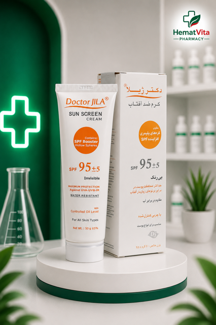 کرم ضد آفتاب SPF95 بیرنگ با چربی کنترلشده دکتر ژیلا