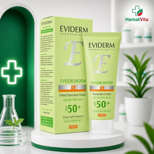 ضد آفتاب بژ روشن پوست چرب SPF50 اویدرم