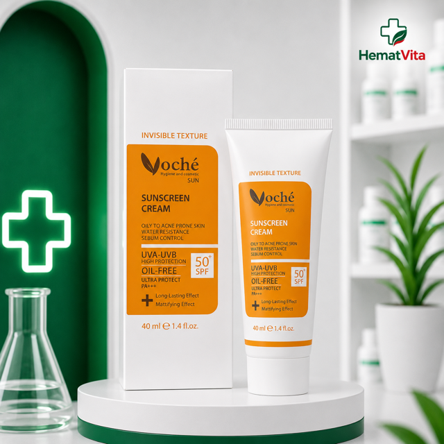ضد آفتاب بیرنگ پوست خشک SPF50 وچه