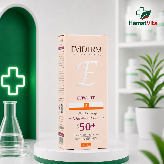 ضد آفتاب رنگی ضد لک SPF50 اویدرم