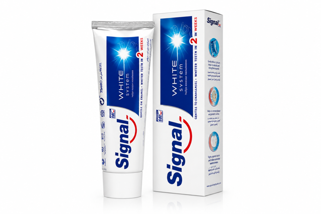 خمیر دندان سفید کننده سیگنال White System 75 میلی‌لیتر