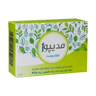 شوینده غیرصابونی جامد شفاف آنتی‌باکتریال مدی‌پیور 100 گرم