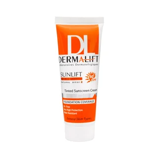 کرم ضد آفتاب رنگی سان‌لیفت درمالیفت SPF50 بژ طبیعی شماره 2 مخصوص پوست چرب