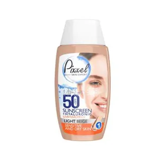 فلوئید ضد آفتاب بژ طبیعی پوست چرب SPF50 پیکسل